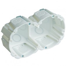 Hohlwanddose Agro 2x1 ø83mm weiss halogenfrei Quickbox H1