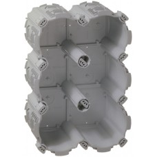 UP-Dose HSB NIS Kombi 3x2 grau 189x128mm T60 Achsdistanz 60 850°