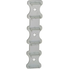 Montageleiste,HSB,NIS,hellgrau 275x60mm,für NIS-Dosen
