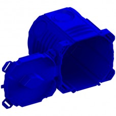 UP-Dose NIS Agro 70mm Gr.I mit Klappdeckel halogenfrei blau