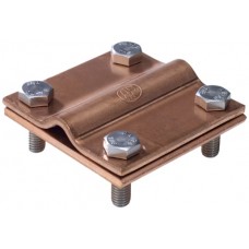 Kreuz-und Parallelverbinder Cu für Erdband 40x5, Draht 8-10mm