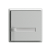 Universaltaster 1x1 für Steckverbinder EDIZIOdue mit Papiereinlage und LED,F