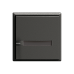 Universaltaster 1x1 für Steckverbinder EDIZIOdue mit Papiereinlage und LED,F