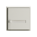 Universaltaster 1x1 für Steckverbinder EDIZIOdue mit Papiereinlage und LED,F