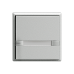 Universaltaster 1x2 für Steckverbinder EDIZIOdue mit Papiereinlage und LED,F