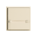 Universaltaster 1x2 für Steckverbinder EDIZIOdue mit Papiereinlage und LED,F