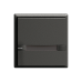 Universaltaster 1x2 für Steckverbinder EDIZIOdue mit Papiereinlage und LED,F