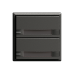 Universaltaster 2x2 für Steckverbinder EDIZIOdue mit Papiereinlage und LED,F