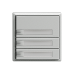 Universaltaster 3x1 für Steckverbinder EDIZIOdue mit Papiereinlage und LED,F