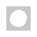 Frontplatte Feller EDIZIOdue weiss 60x60mm Bohrung Ø43mm