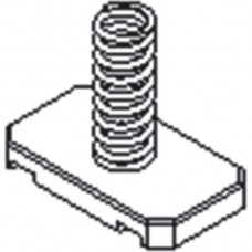 Federmutter Lanz M10 Stahl verzinkt, für C-Profil 48x26mm