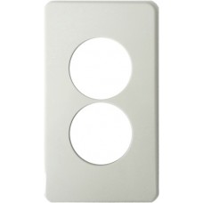 Abdeckplatte,2x1,186x106,weiss Gr.II-II,2xØ58mm,Achsd.60mm
