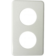 Abdeckplatte,2x1,146x86,weiss Ø43+45mm