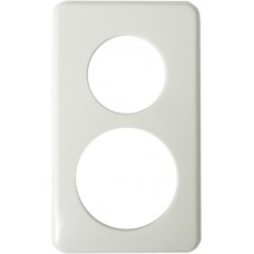 Abdeckplatte,2x1,146x86,weiss Ø45+58mm