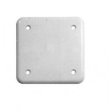 Abdeckplatte,1x1,86x86,schwarz 4 Eck-Befestigungslöcher