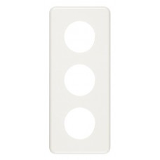 Abdeckplatte,3x1,206x86,weiss 3xØ43mm