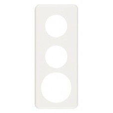 Abdeckplatte,3x1,206x86,weiss Ø43+43+58mm