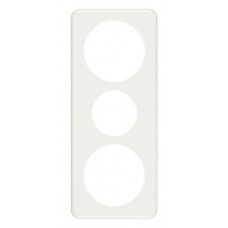 Abdeckplatte,3x1,206x86,weiss Ø58+43+58mm