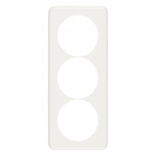 Abdeckplatte,3x1,206x86,weiss 3xØ58mm,Achsdist.60/60mm