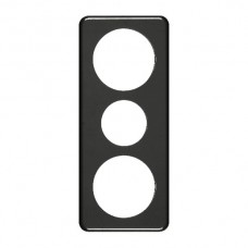 Abdeckplatte,3x1,206x86, schwarz Ø58+43+58mm