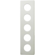 Abdeckplatte,5x1,326x86,weiss 5xØ43mm