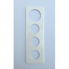 Abdeckplatte,4x1,266x86,weiss Ø43+43+43+58mm