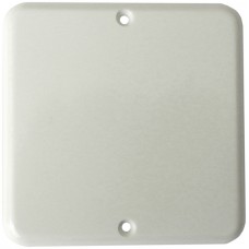 Abdeckplatte,1x1,86x86,weiss 2 Befest.löcher oben/unten