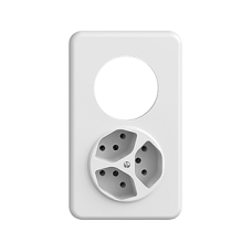 UP-Kombination STANDARDdue leer + 3xT13 weiss senkrecht UP-Kombination STANDARDdue leer + 3xT13 weiss senkrecht