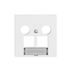 Abdeckset EDIZIOdue F für EASYNET-Multimediadose 5-2000 MHz für2×RJ45 S-One