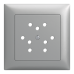 UP-Frontset,3xT12,EDIZIOdue 88x88mm,weiss