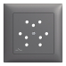 UP-Frontset,3xT12/1,EDIZIOdue 88x88mm,weiss