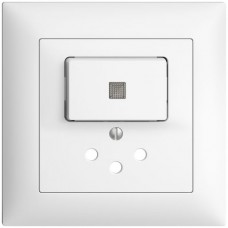 UP-Frontset EDIZIOdue T12 weiss 88x88mm mit Linse für Kleinkombi