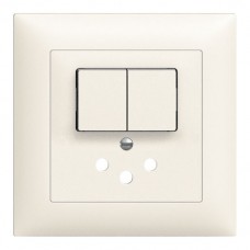 UP-Frontset,EDIZIOdue,weiss 88x88mm,für Kombi Gr.I,1/T12