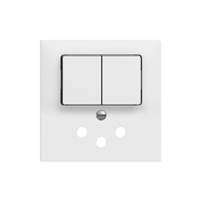 Frontset EDIZIOdue 60x60mm für Kombi Gr.I 1/T12 F mit 2 Druckknöpfen