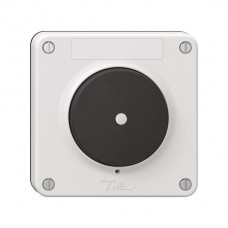 Deckel NEVO, für Sonnerie-Drucktaster beleuchtet, schwarzer Membrane, weiss