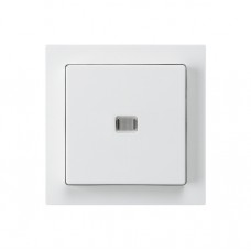 Frontset,kallysto,weiss 60x60mm,mit Frontlinse zu Druckschalter/-taster