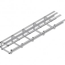 G-Kanal Lanz 125x75mm 2m lang Stahldraht Ø 4mm hellgrau