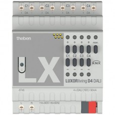 REG-Dimmaktor KNX Theben HTS LUXORliving D4 DALI 4-Kanal