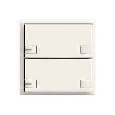 Universaltaster 2x2 für Steckverbinder EDIZIOdue mit LED,F