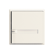 Universaltaster 1x1 für Steckverbinder EDIZIOdue mit Papiereinlage und LED,F