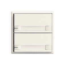Universaltaster 2x2 für Steckverbinder EDIZIOdue mit Papiereinlage und LED,F