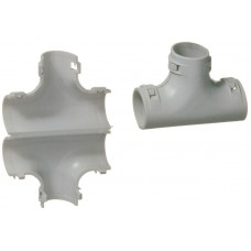 T-Stück PVC zu KIR M16 grau