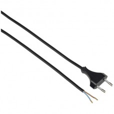 Apparatekabel Tdlf 2×0.75mm 2m schwarz Stecker T26