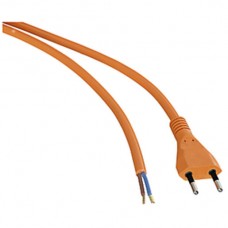 Anschlusskabel 2×1mm² 5m PUR Stecker T11 angespritzt orange