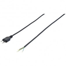 Apparatekabel Tdlr 3×0.75mm² 3m schwarz Stecker T12