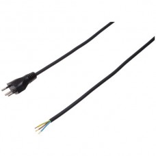 Anschlusskabel MH Td 3×1.5mm² 3m schwarz Stecker T12
