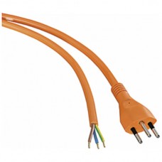 Anschlusskabel 3×1mm² 5m PUR Stecker T12 angespritzt orange