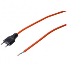 Anschlusskabel MH 2×1,5mm² 5m PUR Stecker T11 angespritzt orange