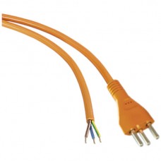 Anschlusskabel 3x2,5mm² 3m PUR Stecker T23 angespritzt orange