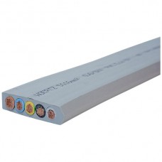 Flachkabel Woertz Ecofil 5x16mm² halogenfrei hellgrau B2ca - Preis pro Meter
